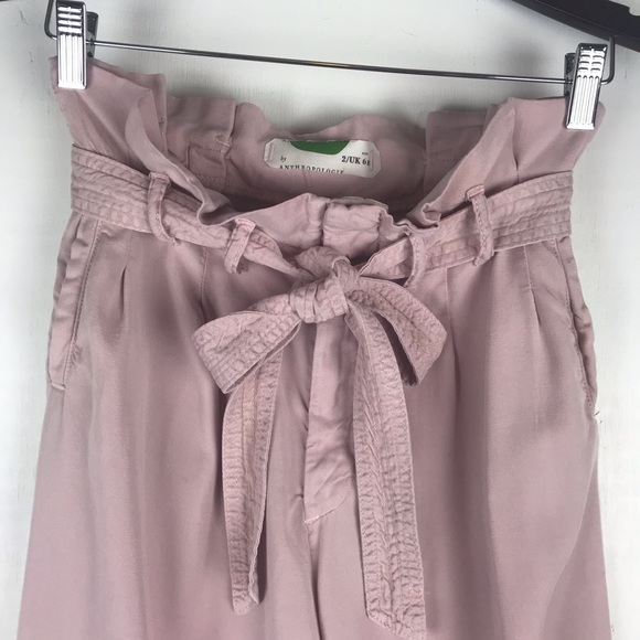 Anthropologie Blythe Wide Leg Paper Bag Waist Pant - Picture 5 of 7